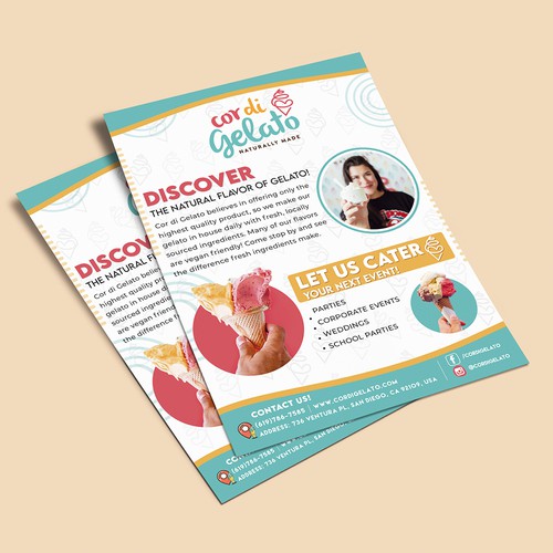 Gelato shop - Flyer proposal
