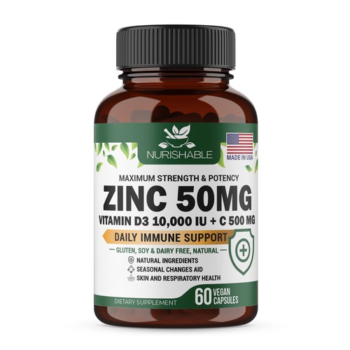 NURISHABLE ZINC 50 MG