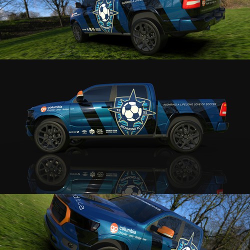 Car wrap - soccer club theme
