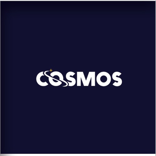 Minimalist lettering logo with cosmic elements