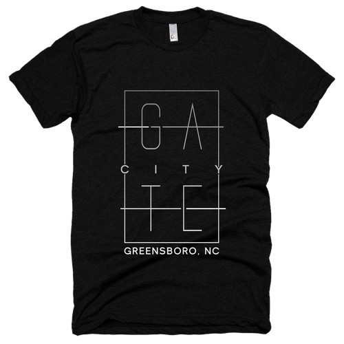 Gate City Ombre T-Shirt Design