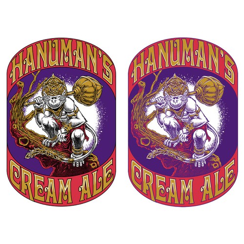 Hanuman's Psychedelic Artwork