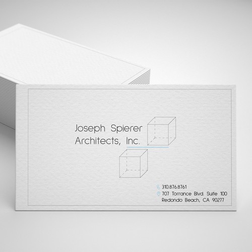 Business card design for Architecture studio