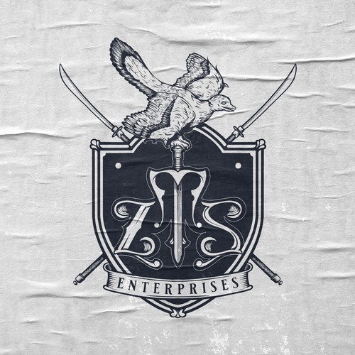 Logo Crest for a book author Zachary T. Sellers