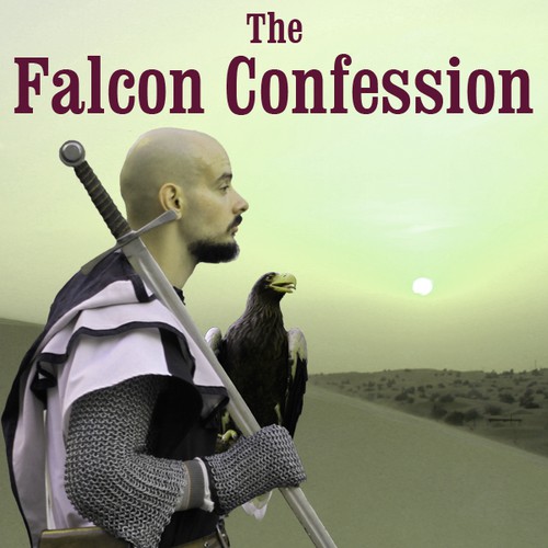 Creating a stunning book cover for "The Falcon Confession"