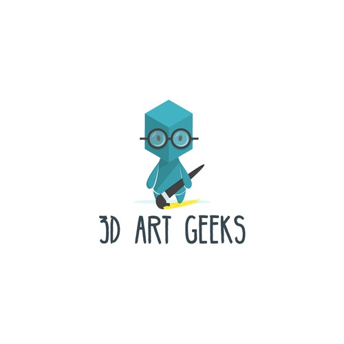 logo concept for 3d art printing company