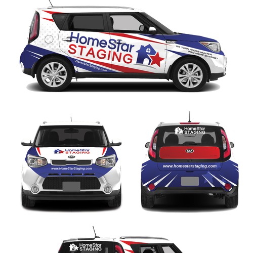 car wrap for home star staging