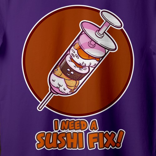 Illustration for Sushi T-shirt