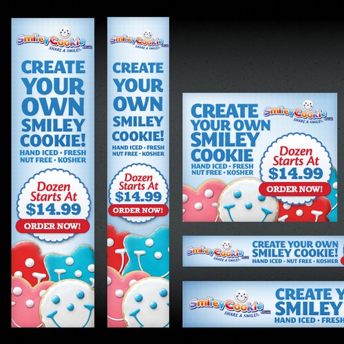 Create the next banner ad for Smileycookie.com