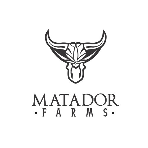 logo design for matador farms.