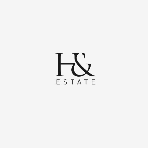 Clean and Elegant logo concept for H & Estate