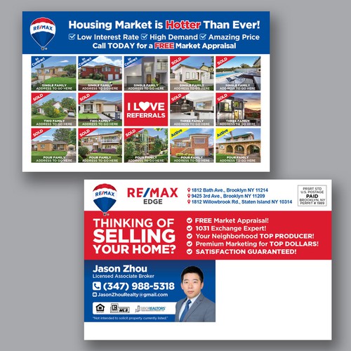 Postcard design for Remax