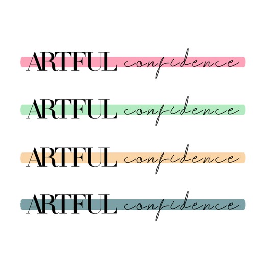 Logo concept for ARTFUL confidence