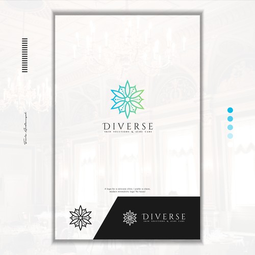 Diverse Skin Solutions & Acne Care Logo Concept