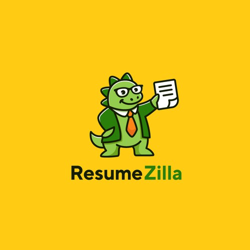 A cute + fun logo for a company that helps crafting your resume