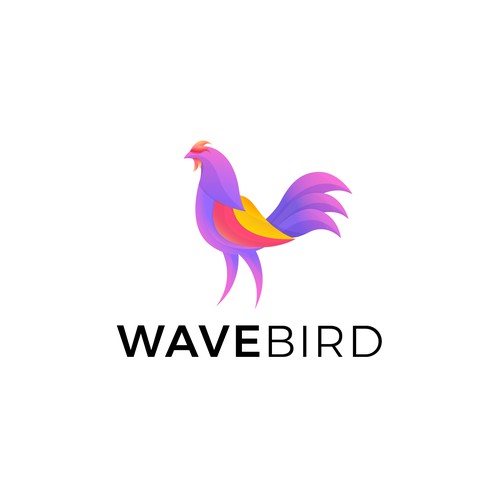 Colorful and Energetic Rooster Logo