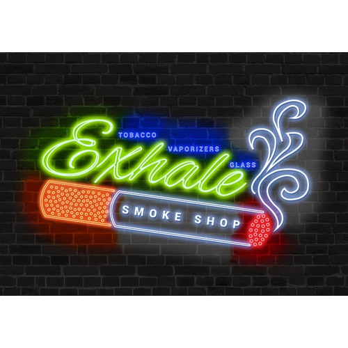 Retail store front sign for a Head Shop aka Smoke shop!  Get creative and think high!