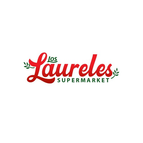 LOS LAURELES SUPERMARKET LOGO DESIGN