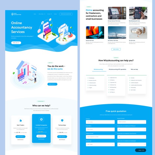 WizzAccounting Website Redesign