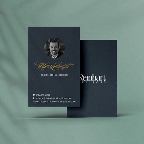 Real estate agent business card design