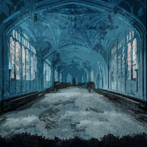 Book cover design and illustration for a mystery novel