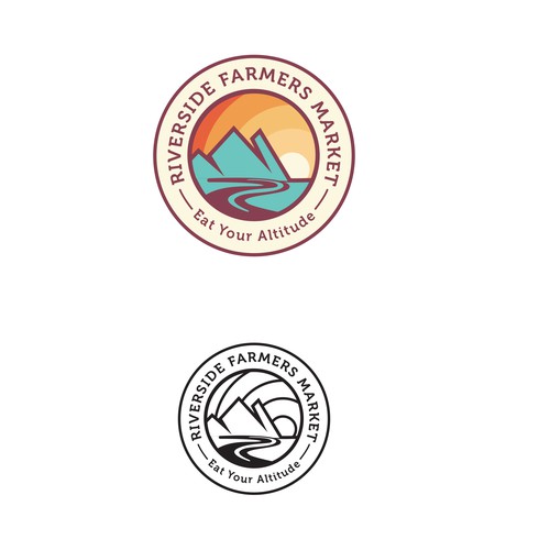 Logo design for A Riverside Farmers Market