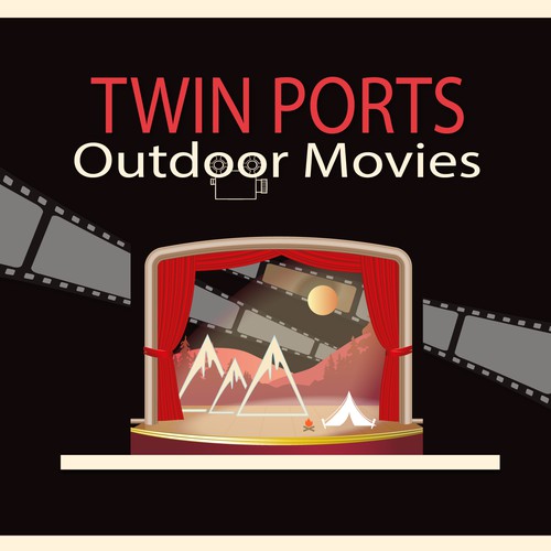Logo for outdoor movie company