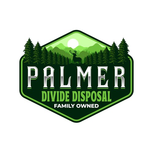 Vintage Stylish Emblem Logo for Palmer Divide Disposal