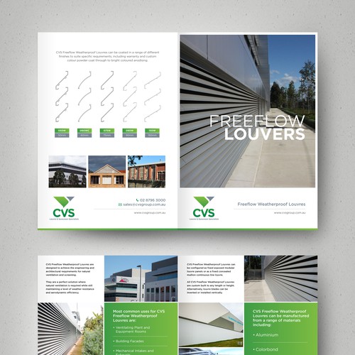 Create a Professional Brochure to Show Case products for CVS