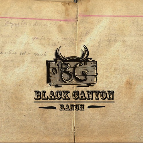 Create a logo that captures the heart of Black Canyon Ranch