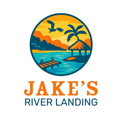Jake’s River Landing Logo Design