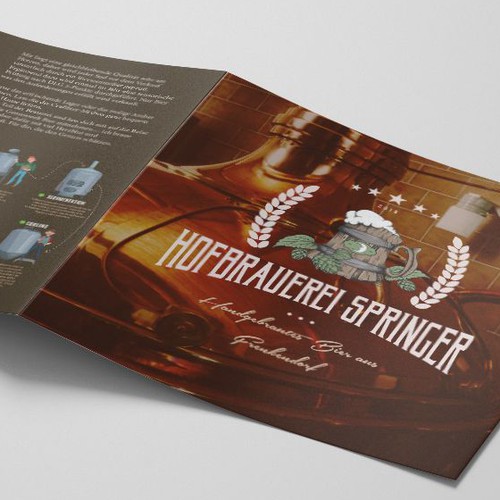 Brochure for a brewing company.
