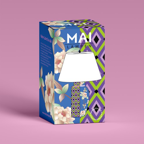 Packaging design for handmade ceramic lamps