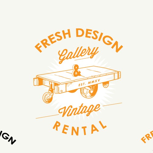 Logo design Fresh Design Gallery & Vintage Rental