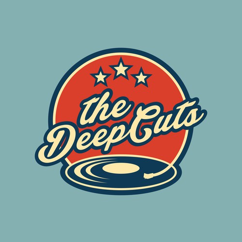 Create a 50s-60's vibe logo for The Deep Cuts