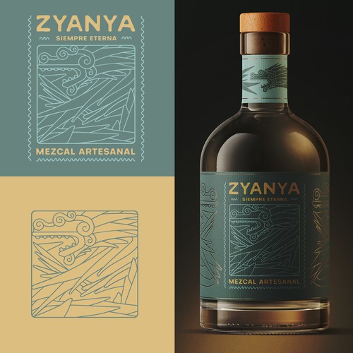 Zyanya logo -  artisan mezcal