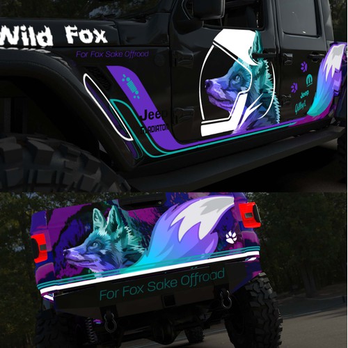 Car wrap - foxy 4x4