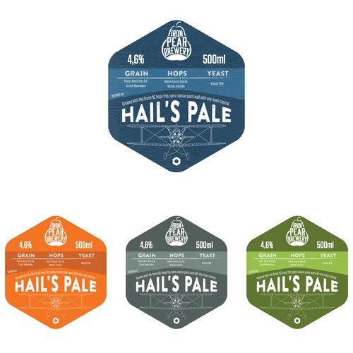 [GUARANTEED] Iron Pear Brewery - bold, precise labels for a UK nanobrewery