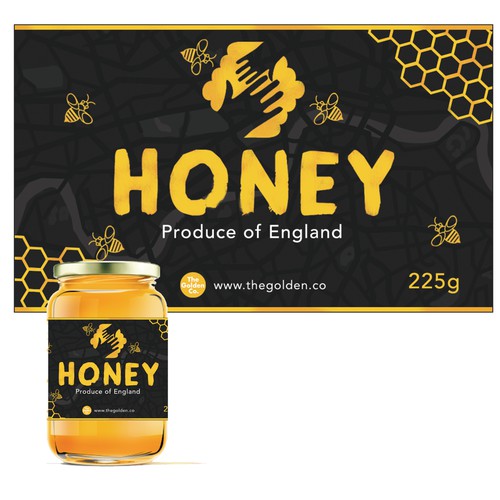 Label for a London basede honey company