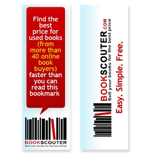 BookScouter.com Needs a Bookmark Designed
