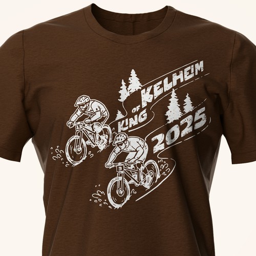 T-shirt illustration and design created for a dual slalom mountain biking event in Bavaria