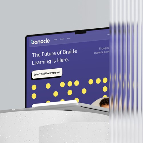 Landing page for a Education saas company