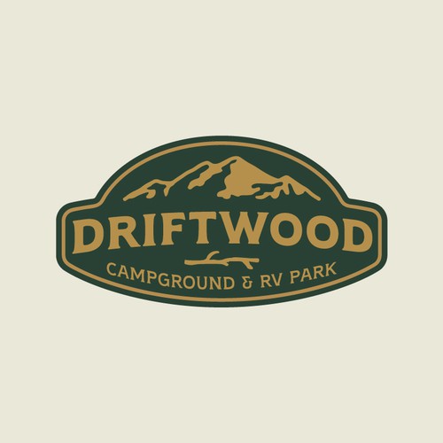 Rustic and luxury logo concept for a resort