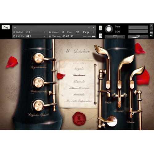 User Interface (UI) for Music Software Instrument