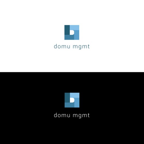 Logo concept for domu management ( meaning "home")