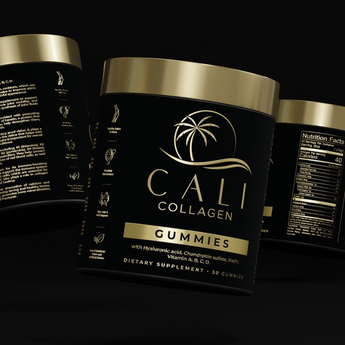 Cali Collagen Jar Label Design