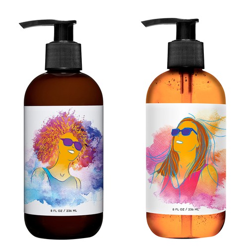 Shampoo Design Label