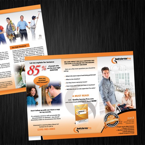 Create the next print design for Quality Service Pros