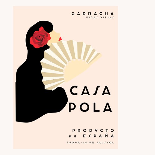 Minimal, vintage-inspired wine label