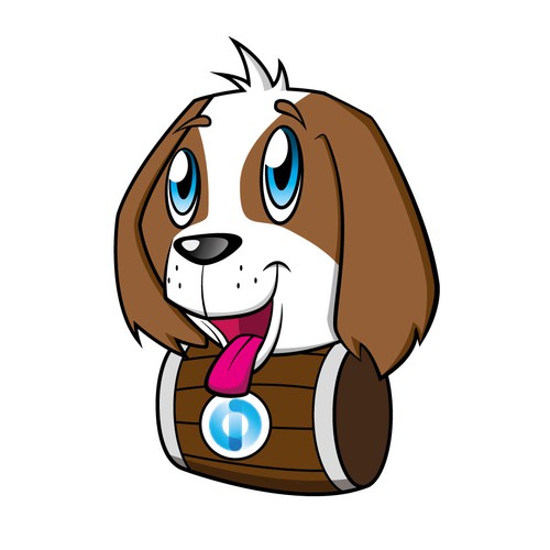 Saint Bernard Puppy for start-up mascot